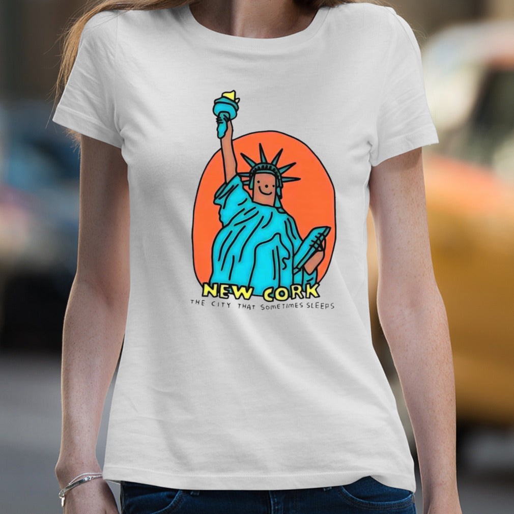 Statue of Liberty New Cork the city that sometimes sleeps shirt