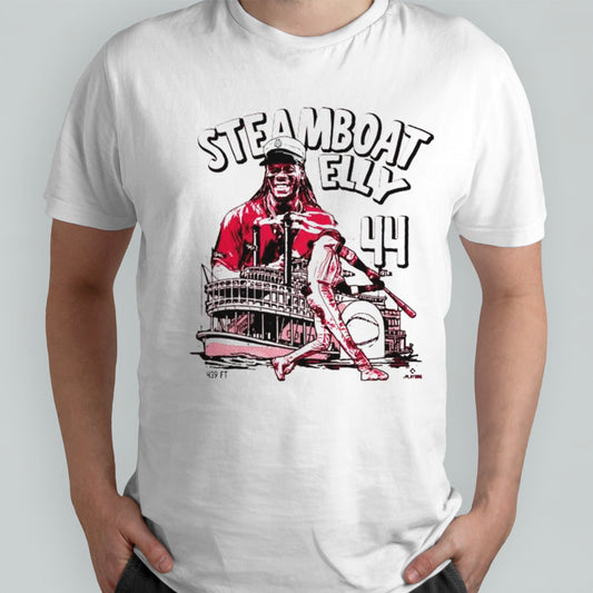 Steamboat Elly De La Cruz #44 Cincinnati Reds Player Mlb Baseball 2024 T-shirt