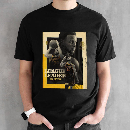 Stephen Curry Is League Leader In 3p Fg With 357 Regular Season Threes Made T-shirts