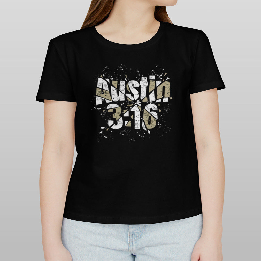 Stone Cold Steve Austin 316 Shattered Black T shirt