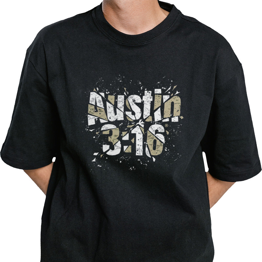 Stone Cold Steve Austin 316 Shattered Black T shirt