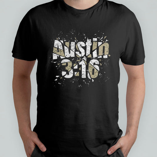 Stone Cold Steve Austin 316 Shattered Black T shirt