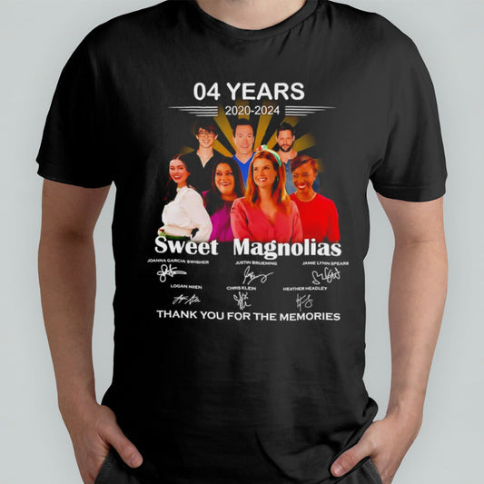 Sweet Magnolias 04 years 2020-2024 thank you for the memories signature shirt