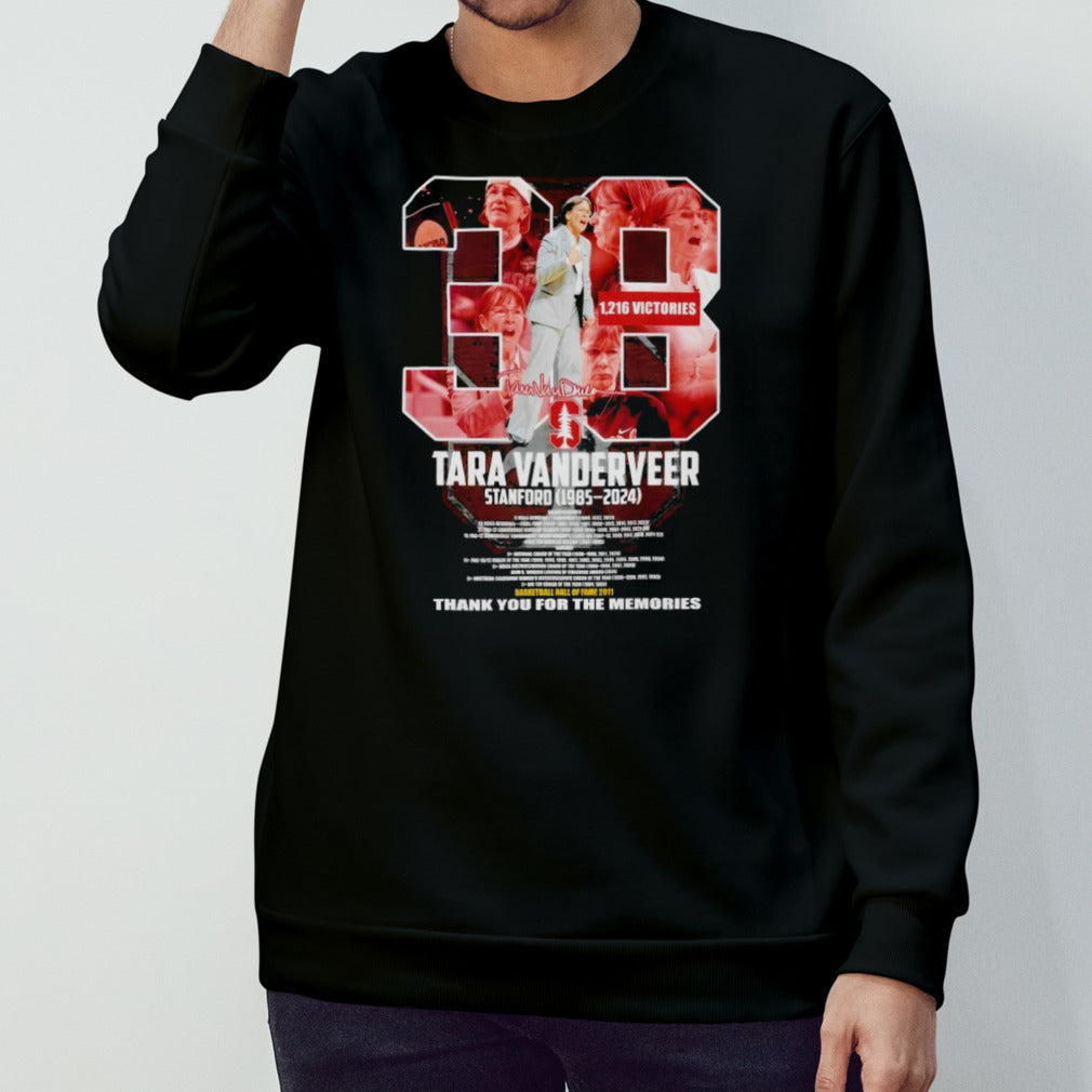 Tara Vanderveer Stanford 1985-2024 Thank You For The Memories T-Shirts