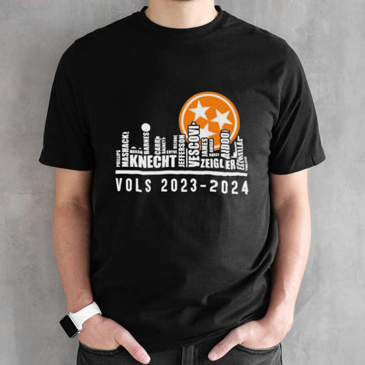Tennessee Vols 2023-2024 Skyline Players Name Shirt