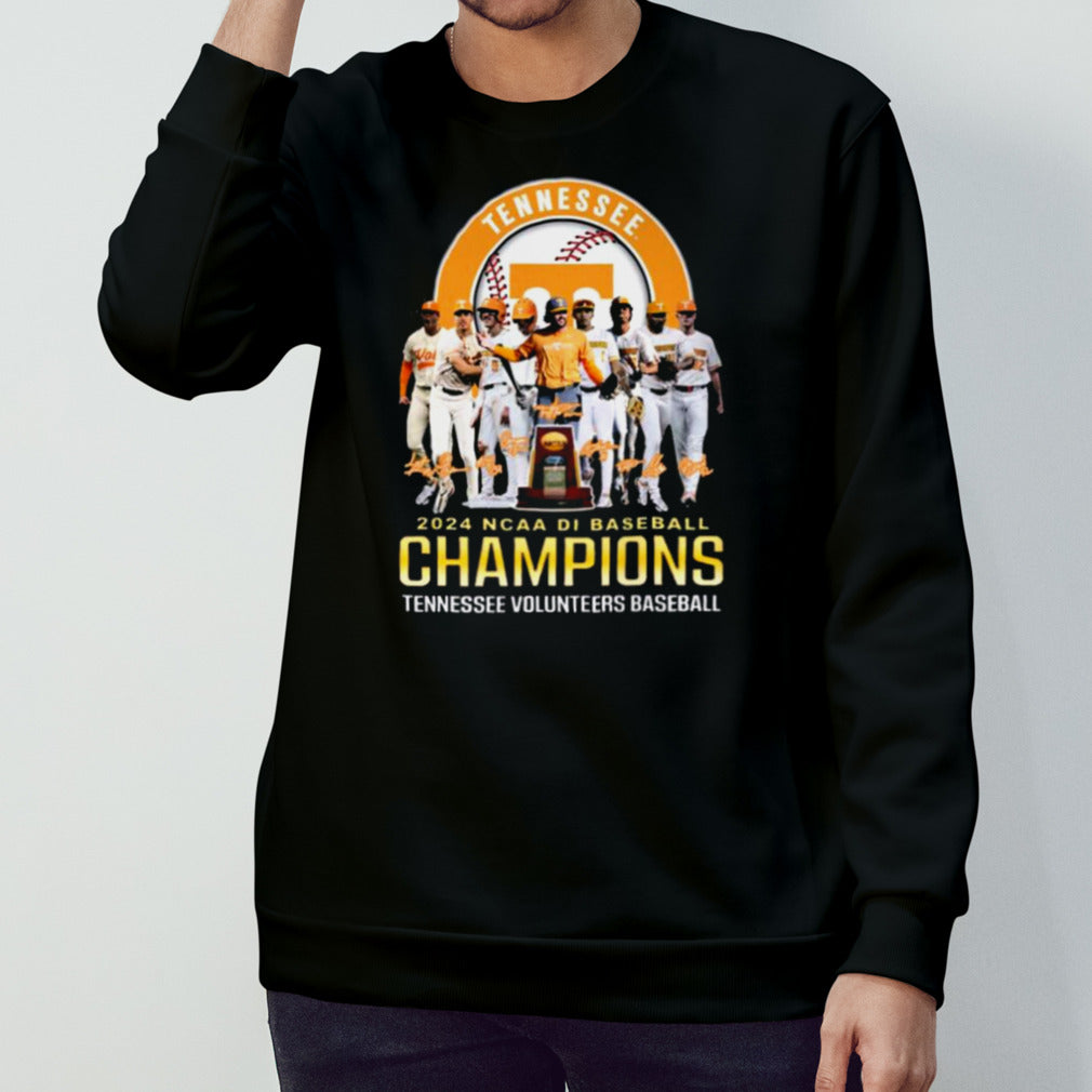 Tennessee Volunteers 2024 NCAA Baseball Champions Signature T Shirt