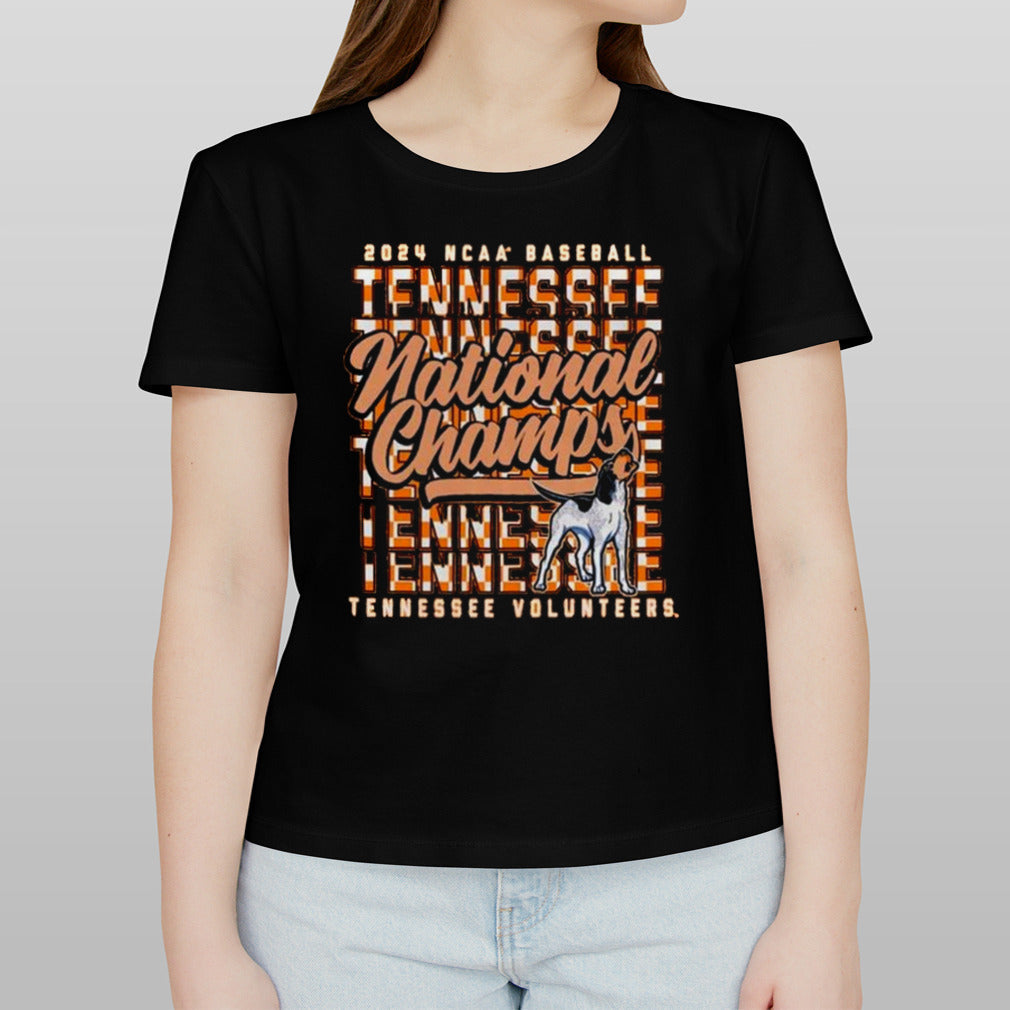 Tennessee Volunteers 2024 NCAA Menâ€™s Baseball College World Series Champions Comfort Colors Stack T-shirt