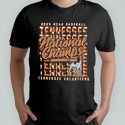 Tennessee Volunteers 2024 NCAA Menâ€™s Baseball College World Series Champions Comfort Colors Stack T-shirt