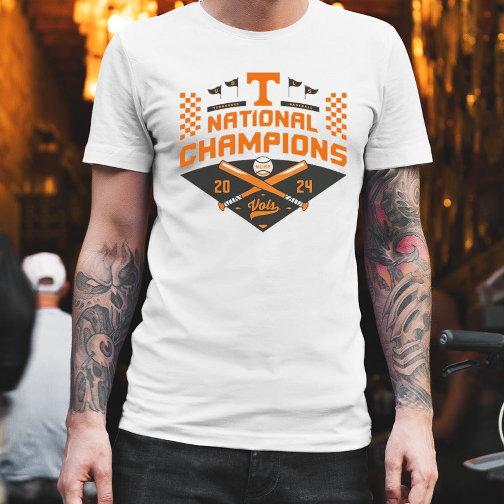 Tennessee Volunteers 2024 NCAA Menâ€™s Baseball College World Series Champions Official Logo T-Shirt