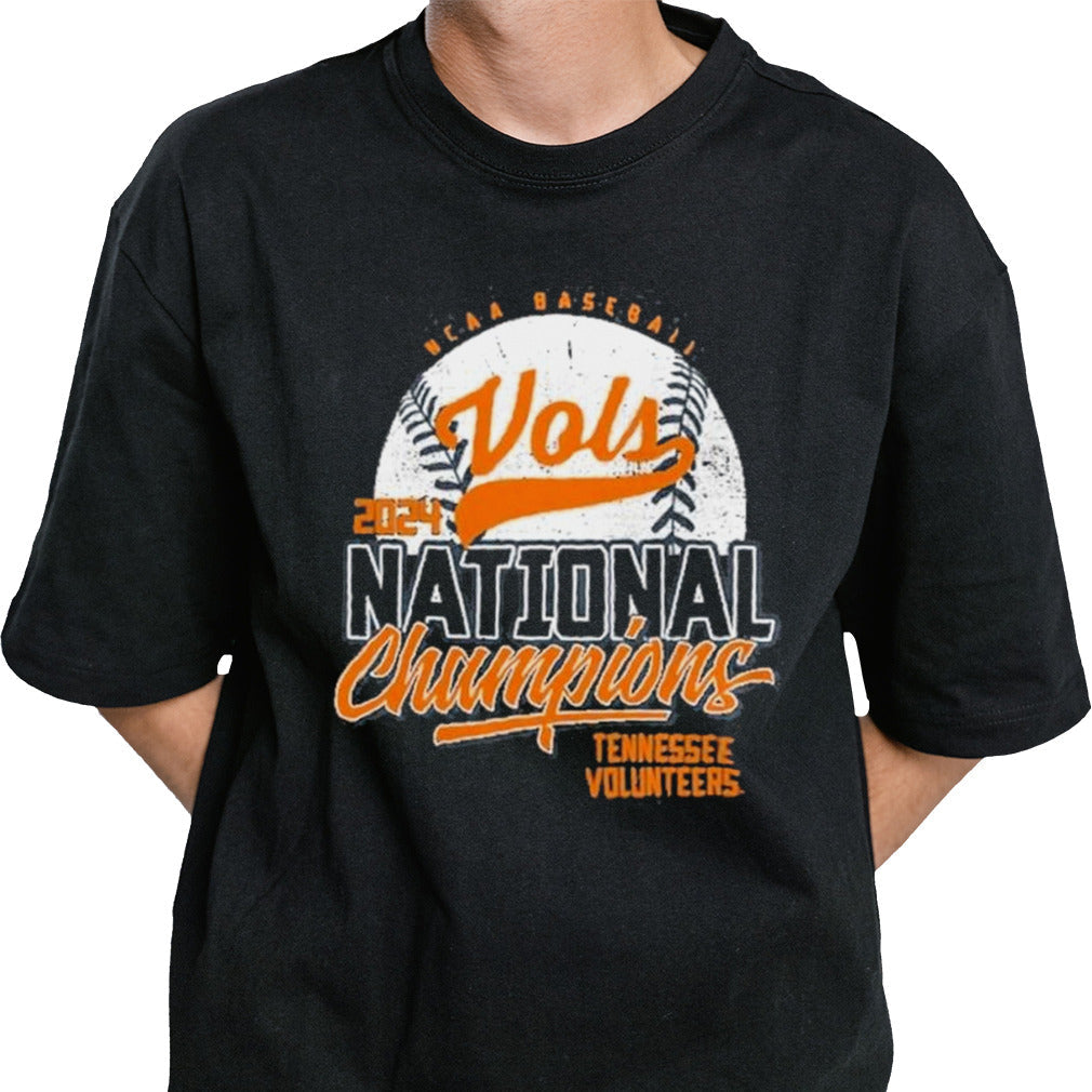 Tennessee Volunteers 2024 NCAA Menâ€™s Baseball College World Series Champions Retro Shirt