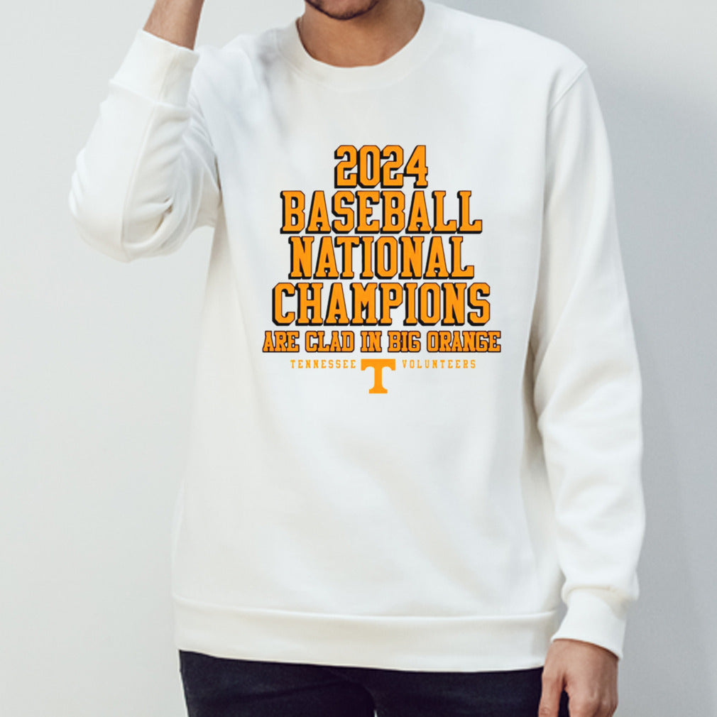 Tennessee Volunteers 2024 baseball national champions are clad in big orange shirt