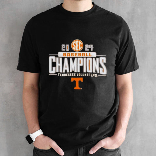 Tennessee Volunteers Baseball 2024 SEC East Baseball Regular Season Champions Locker Room Shirt