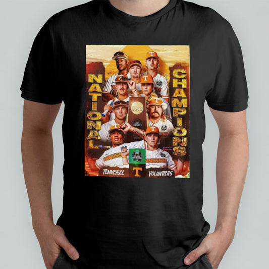 Tennessee Volunteers Baseball Are The 2024 Menâ€™s Championship World Series National Champions For The First Time In Program History T-shirt