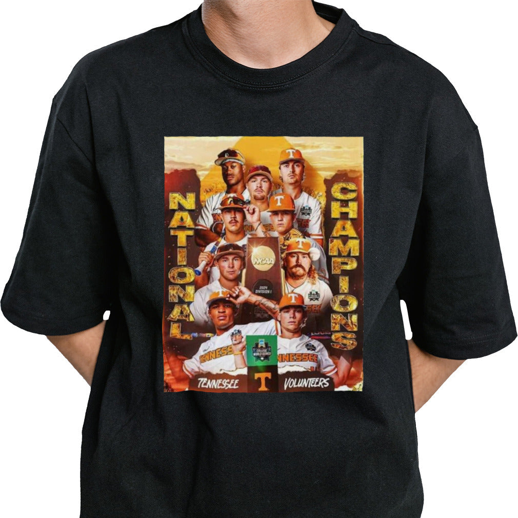 Tennessee Volunteers Baseball Are The 2024 Menâ€™s Championship World Series National Champions For The First Time In Program History T-shirt
