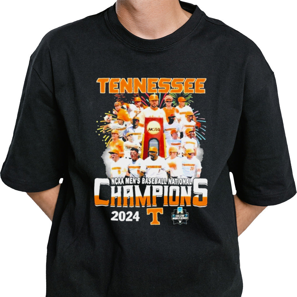 Tennessee Volunteers Baseball NCAA Men National Champions 2024 T-Shirt