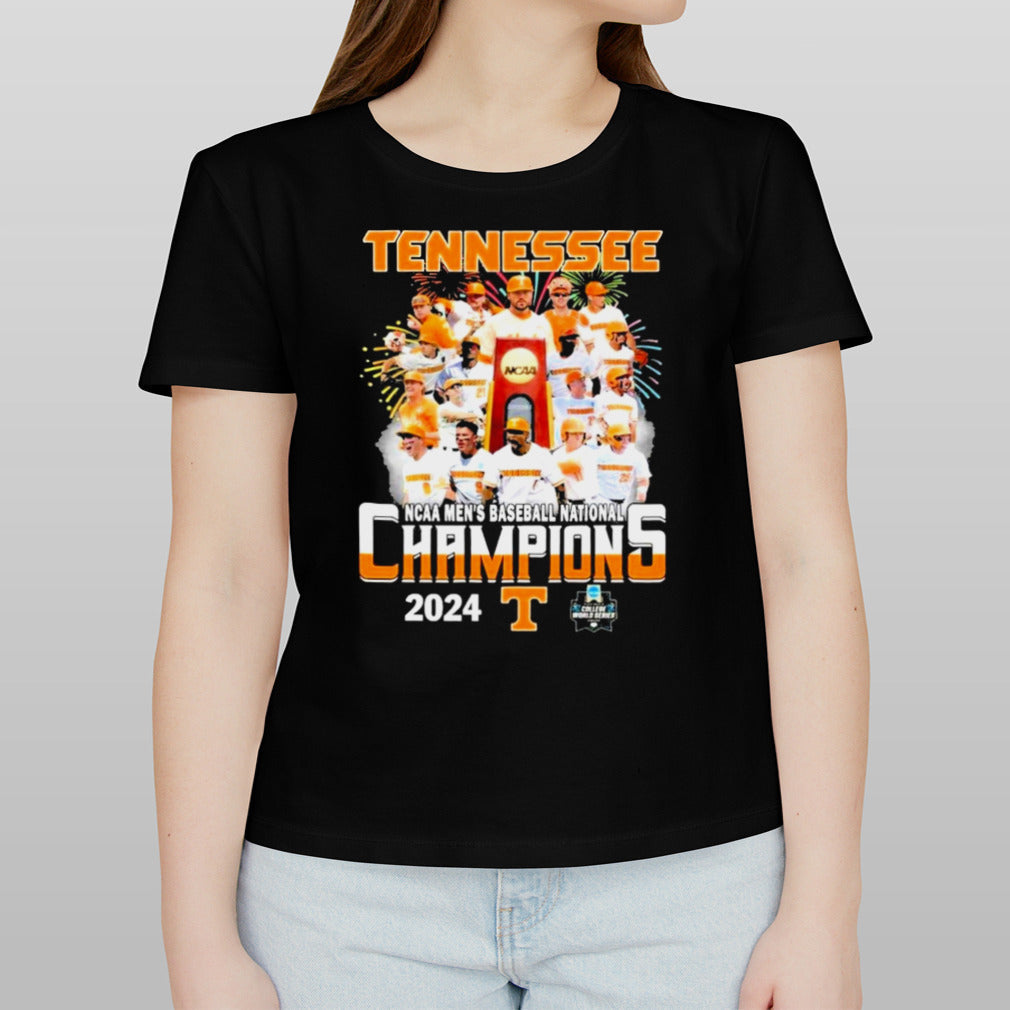 Tennessee Volunteers Baseball NCAA Men National Champions 2024 T-Shirt