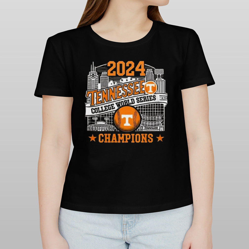 Tennessee Volunteers NCAA World Series 2024 Champions Baseball Shirt