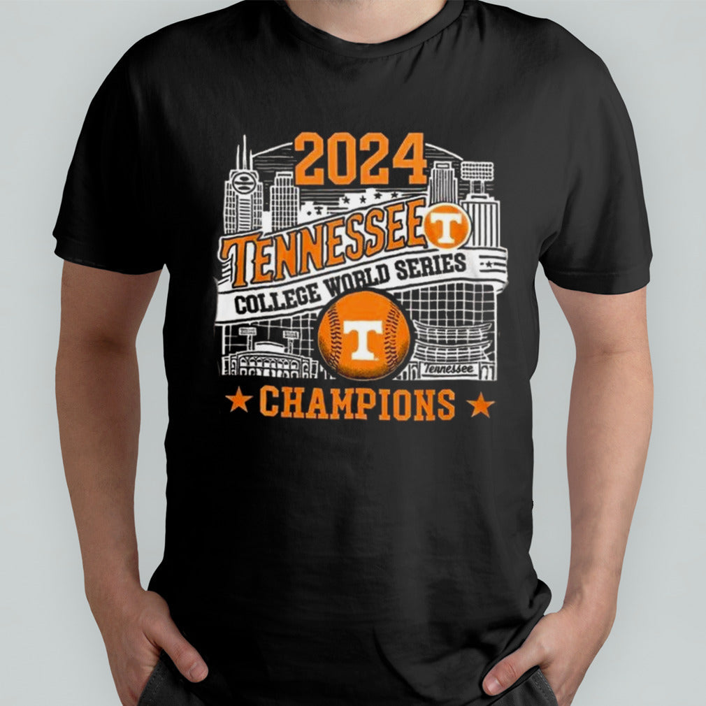Tennessee Volunteers NCAA World Series 2024 Champions Baseball Shirt