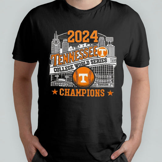 Tennessee Volunteers NCAA World Series 2024 Champions Baseball Shirt