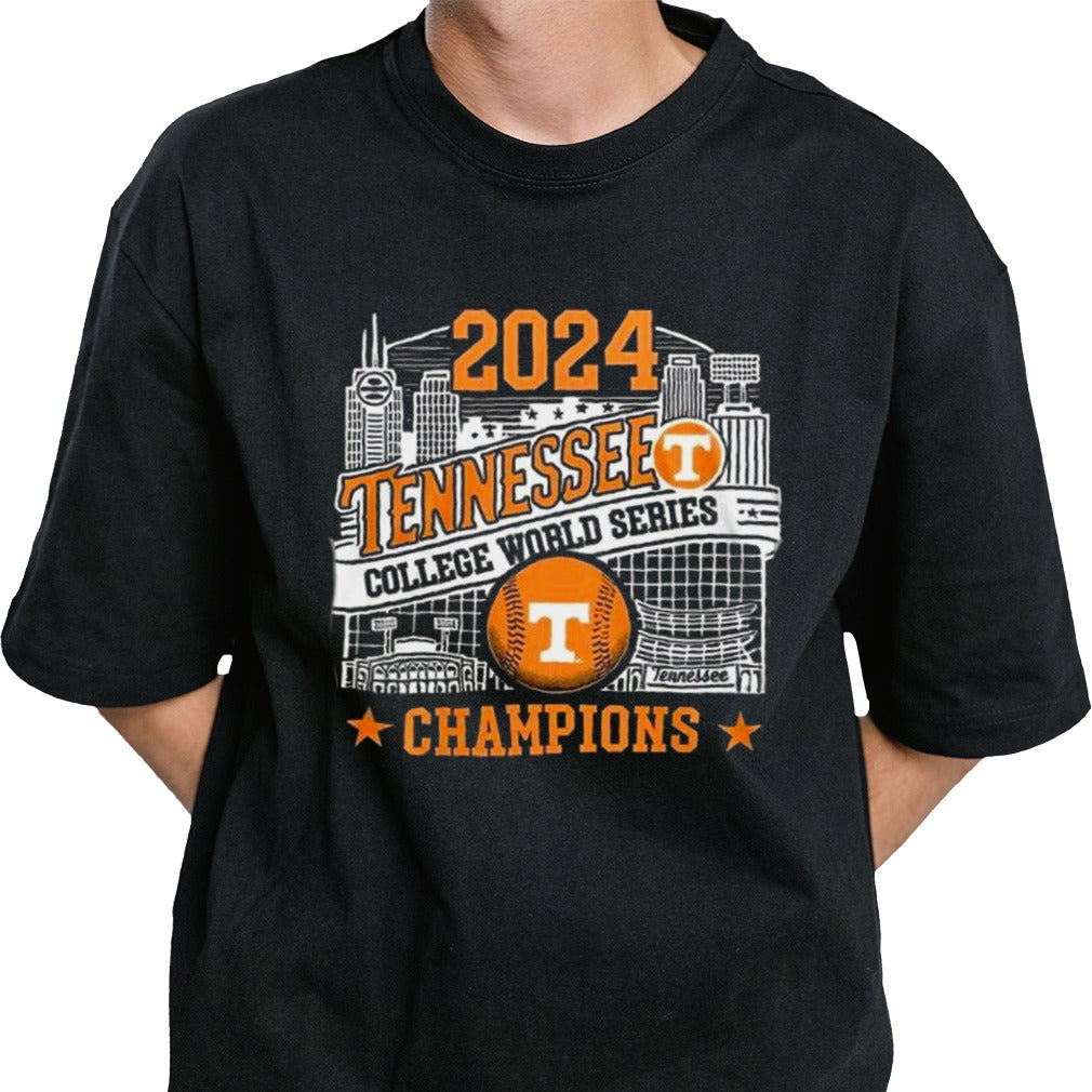 Tennessee Volunteers NCAA World Series 2024 Champions Baseball Shirt