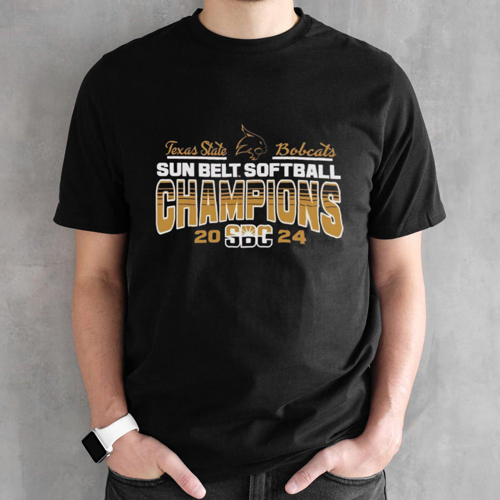 Texas State University Bobcats Softball 2024 Sun Belt Conference Champions shirt