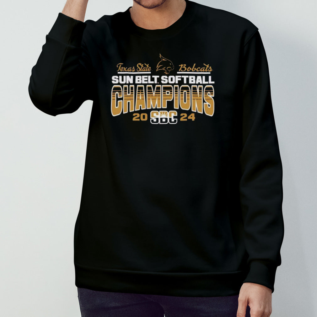 Texas State University Bobcats Softball 2024 Sun Belt Conference Champions shirt