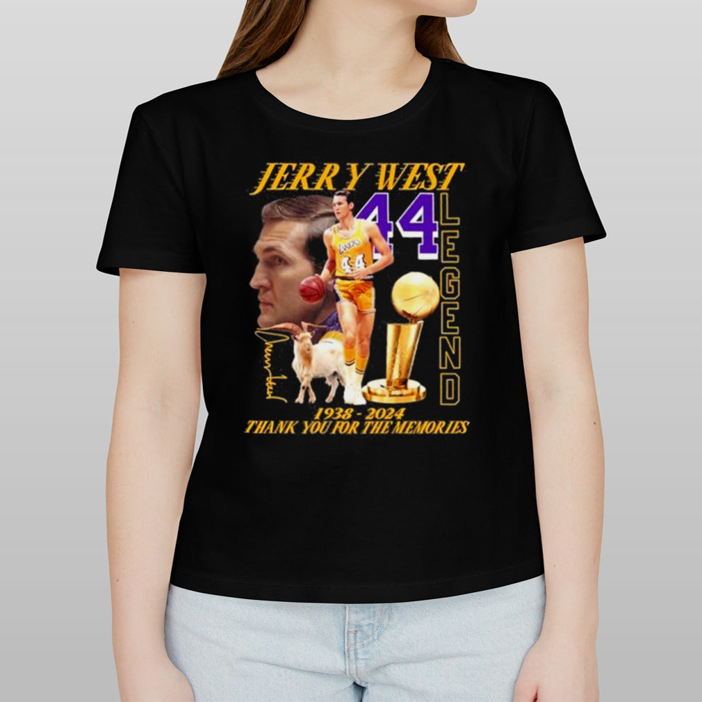 Thank You For The Memories 44 Jerry West Legend Signature Shirt