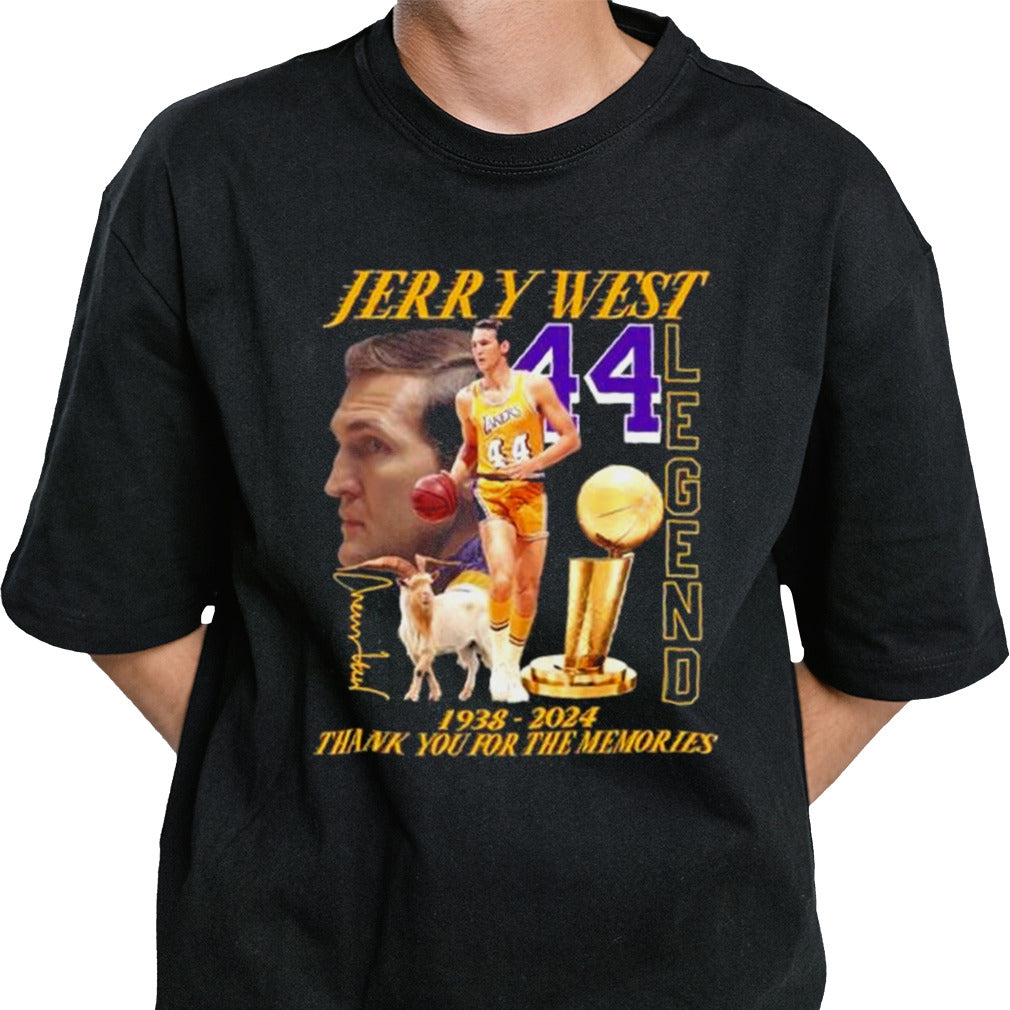 Thank You For The Memories 44 Jerry West Legend Signature Shirt