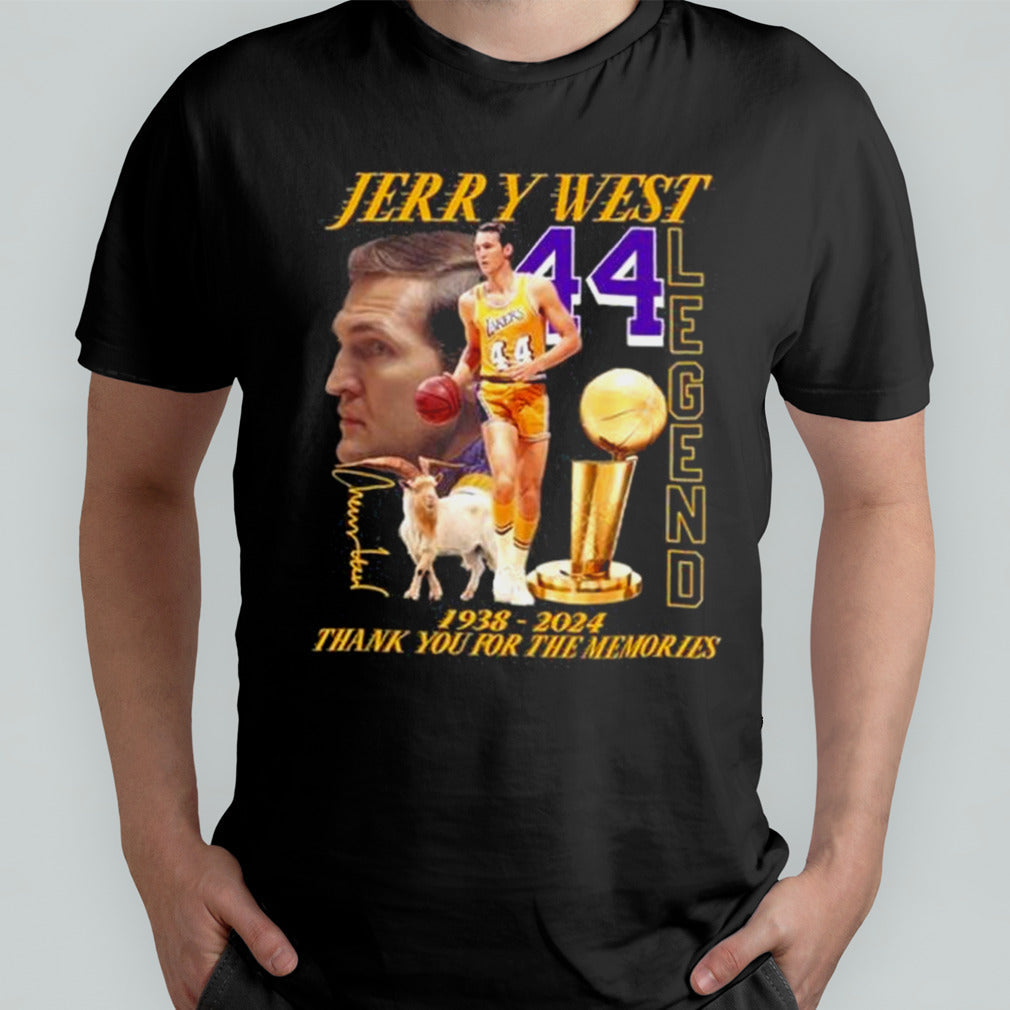 Thank You For The Memories 44 Jerry West Legend Signature Shirt