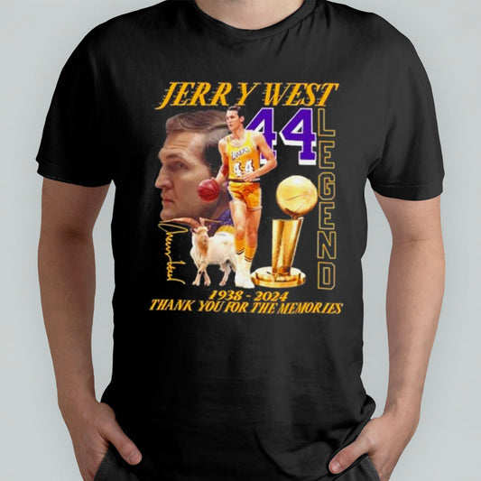 Thank You For The Memories 44 Jerry West Legend Signature Shirt