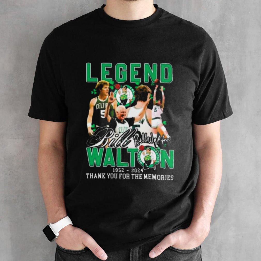 Thank You Legend Bill Walton 1952-2024 Thank You For The Memories Signatures Shirt