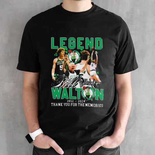 Thank You Legend Bill Walton 1952-2024 Thank You For The Memories Signatures Shirt