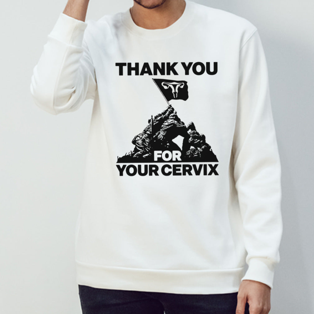Thank you for your cervix uterus flag shirt