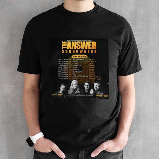 The Answer Europe Tour 2024 Shirts