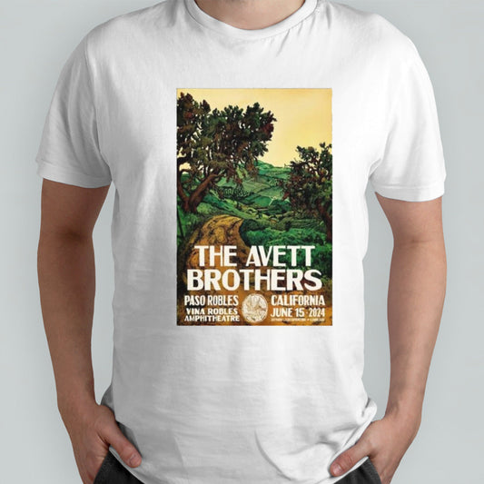 The Avett Brothers June 15 2024 Paso Robles CA Poster T-shirt