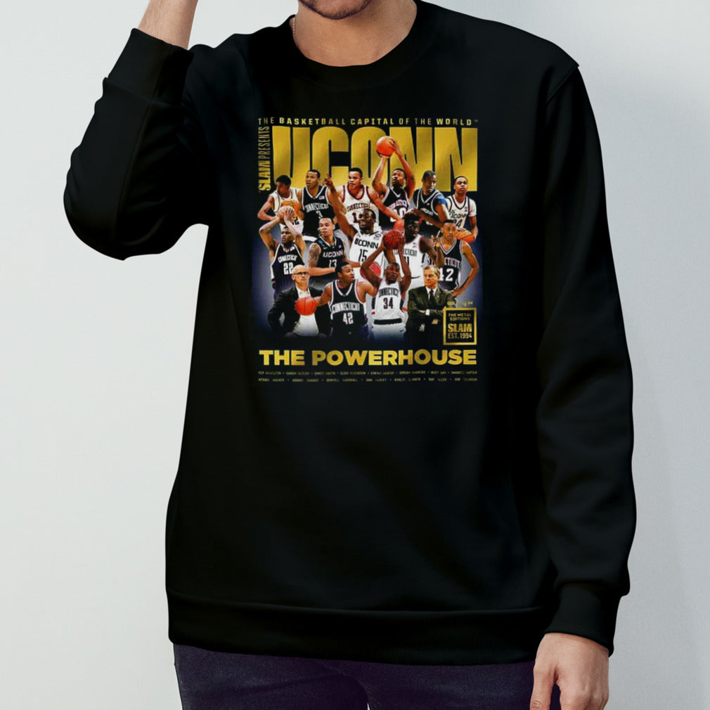 The Basketball Capital Of The World The Metal Editions Slam Est 1994 Uconn Huskie T-Shirts