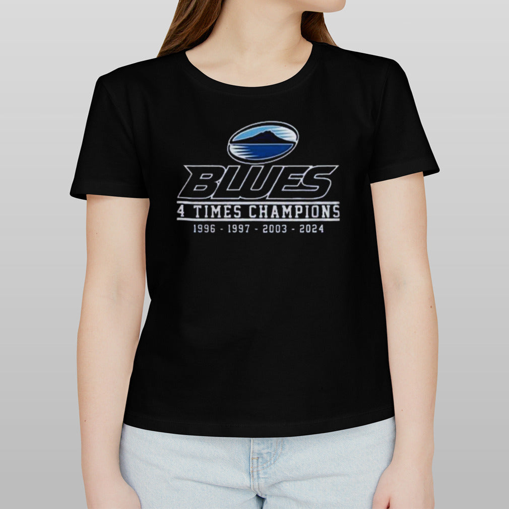 The Blues Super Rugby 4 Times Champions 2024 Shirt