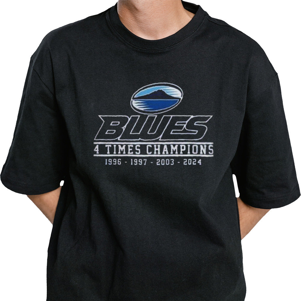 The Blues Super Rugby 4 Times Champions 2024 Shirt