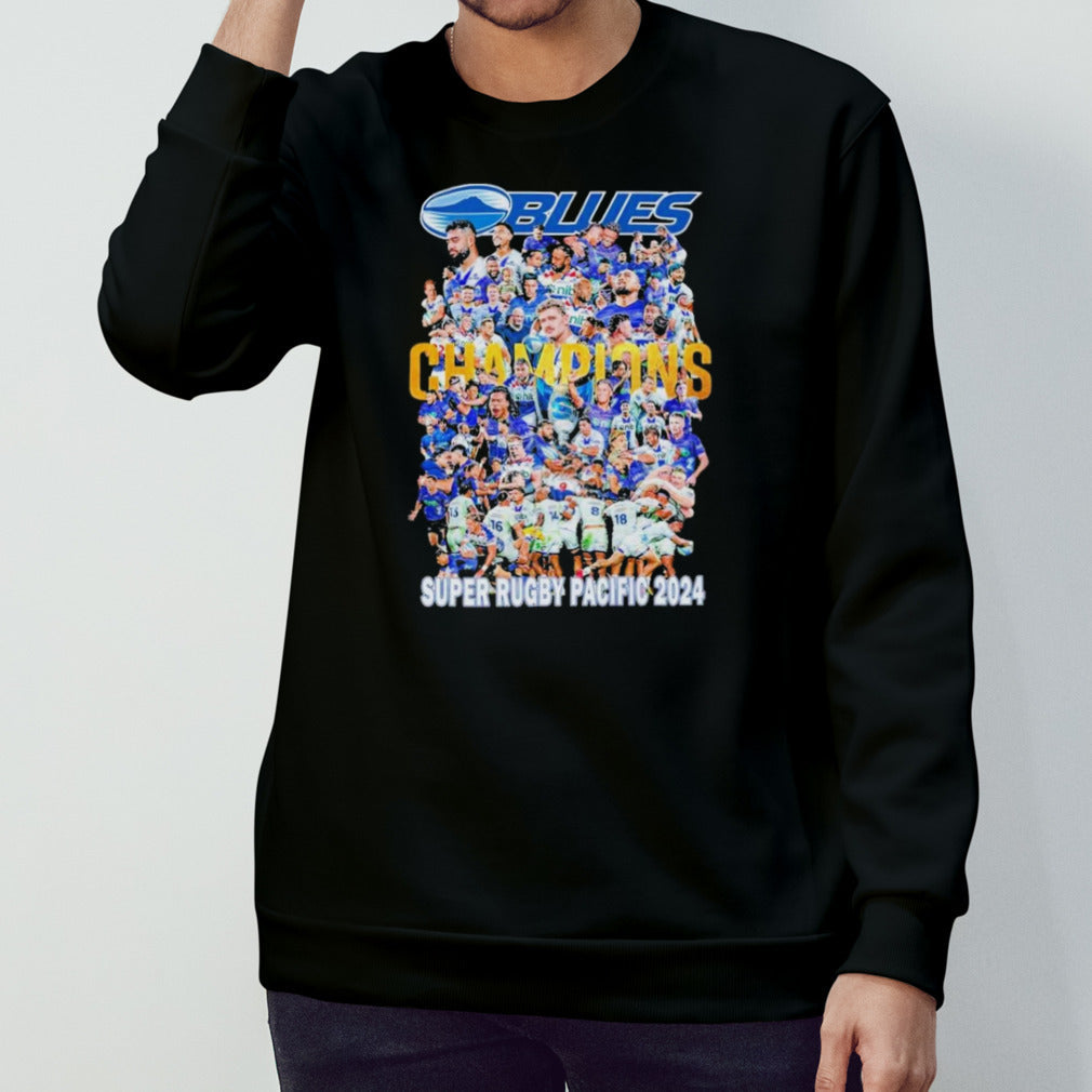 The Blues Super Rugby Pacific 2024 Champions T Shirt