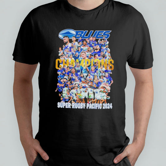The Blues Super Rugby Pacific 2024 Champions T Shirt