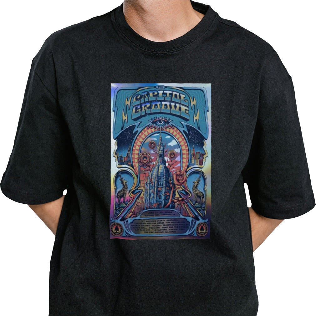 The Capital Groove June 29 30 2024 Bushnell Park Hartford CT Poster shirt