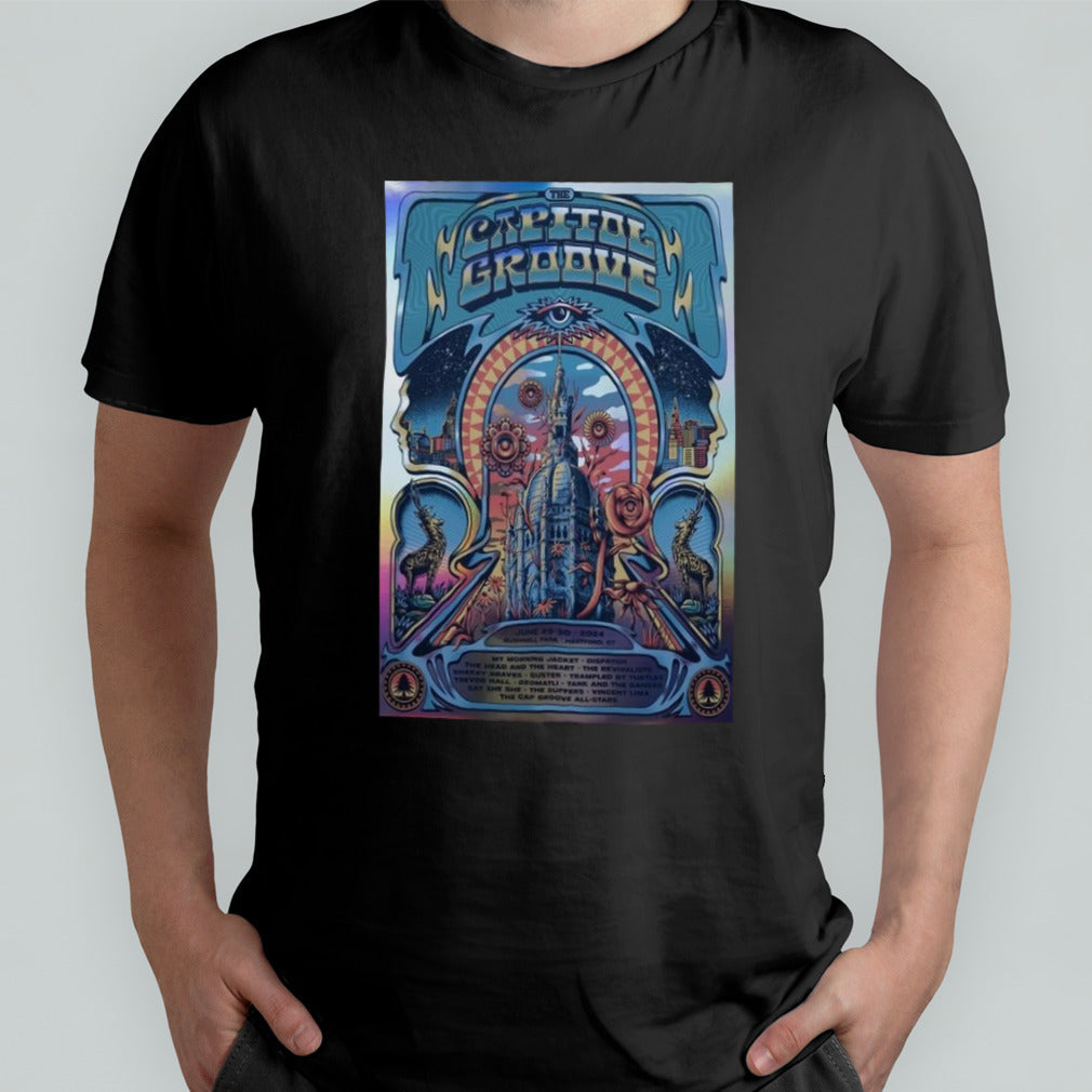 The Capitol Groove June 29-30 2024 Bushnell Park in Hartford CT Poster Shirt