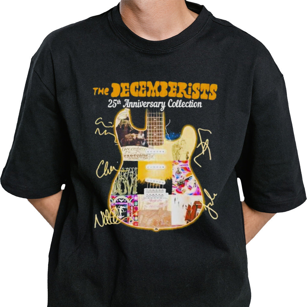 The Decemberists Guitar Band 25th Anniversary Collection T-Shirt