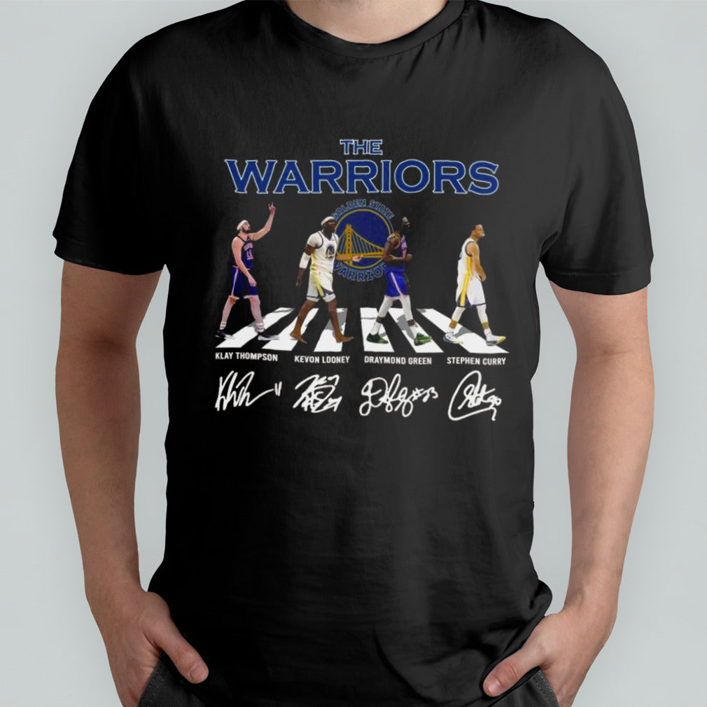 The Golden State Warriors abbey road signatures T-shirt