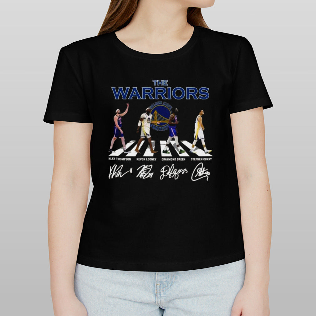 The Golden State Warriors abbey road signatures T-shirt