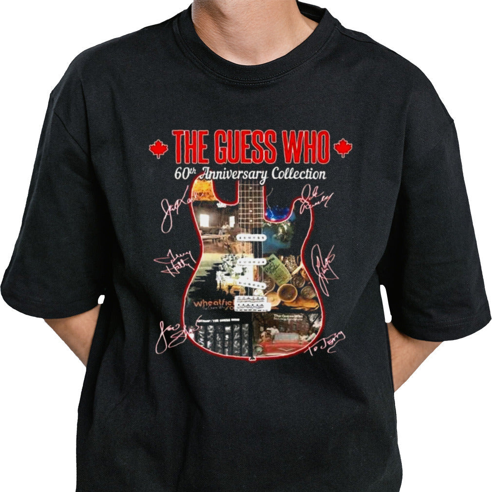 The Guess Who 60th Anniversary Collection Guitar Signatures T-shirt