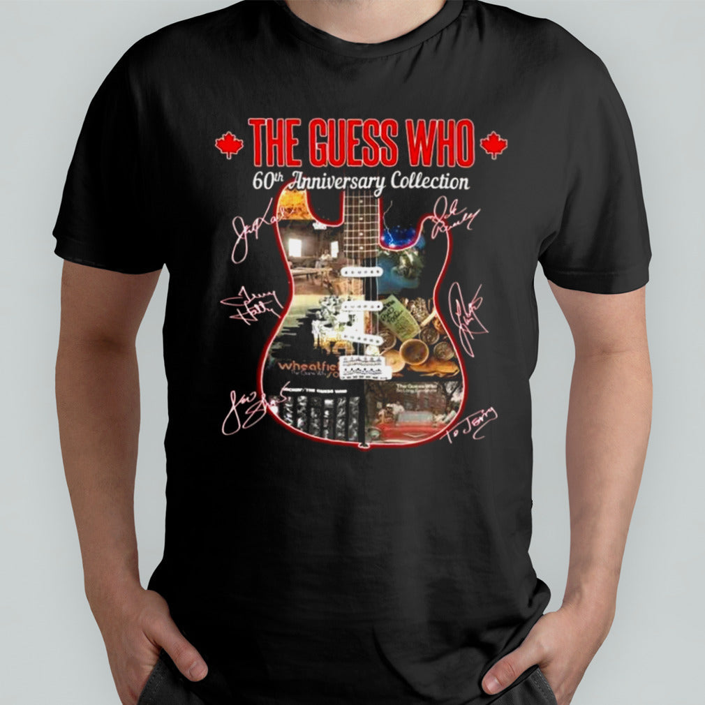 The Guess Who 60th Anniversary Collection Guitar Signatures T-shirt
