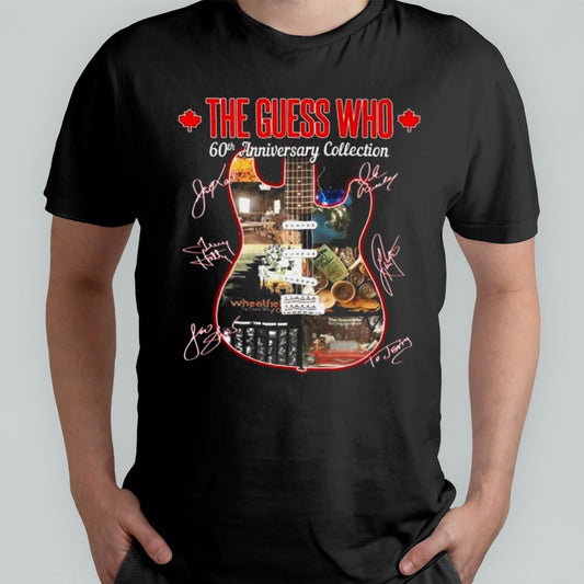 The Guess Who 60th Anniversary Collection Guitar Signatures T-shirt
