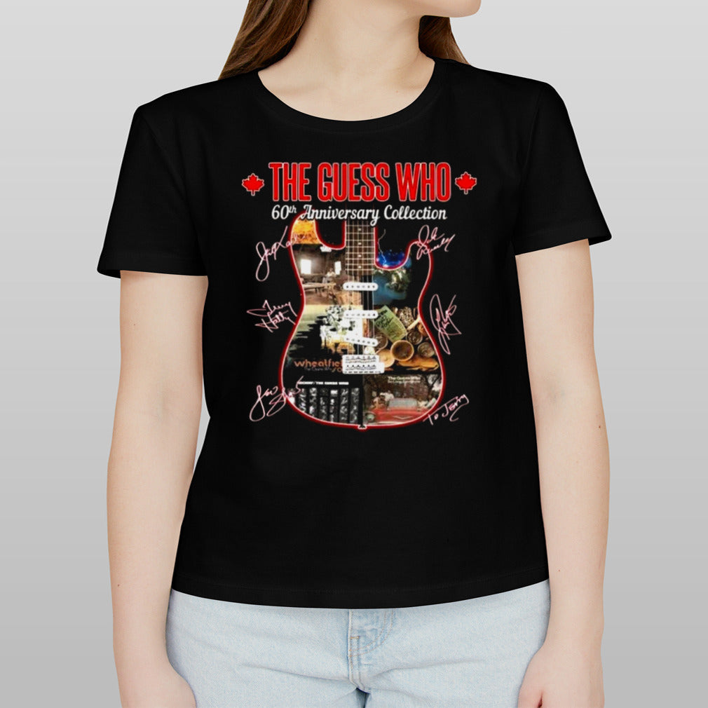 The Guess Who 60th Anniversary Collection Guitar Signatures T-shirt