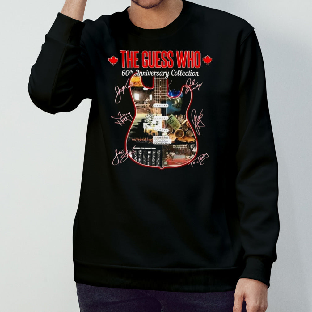 The Guess Who 60th Anniversary Collection Guitar Signatures T-shirt